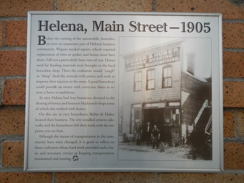 Helena, Main Street - 1905 Marker image. Click for full size.