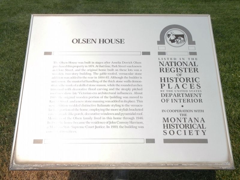 Olsen House Marker image. Click for full size.