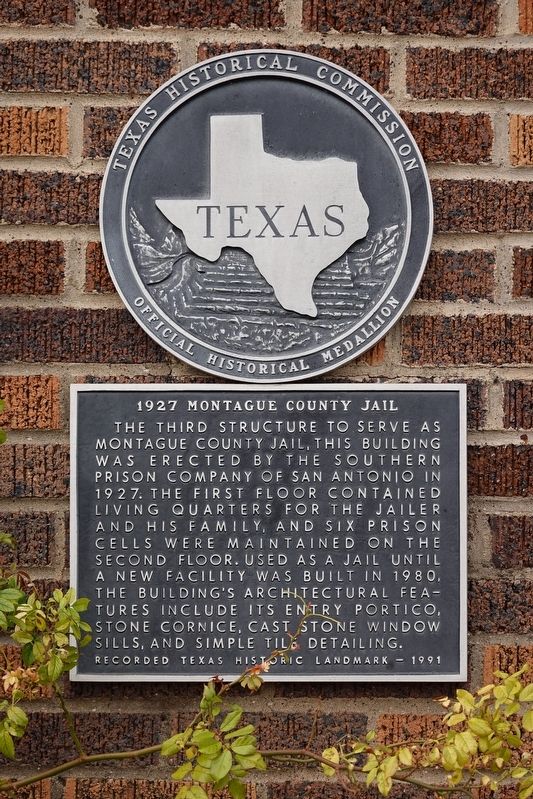 1927 Montague County Jail Marker image. Click for full size.