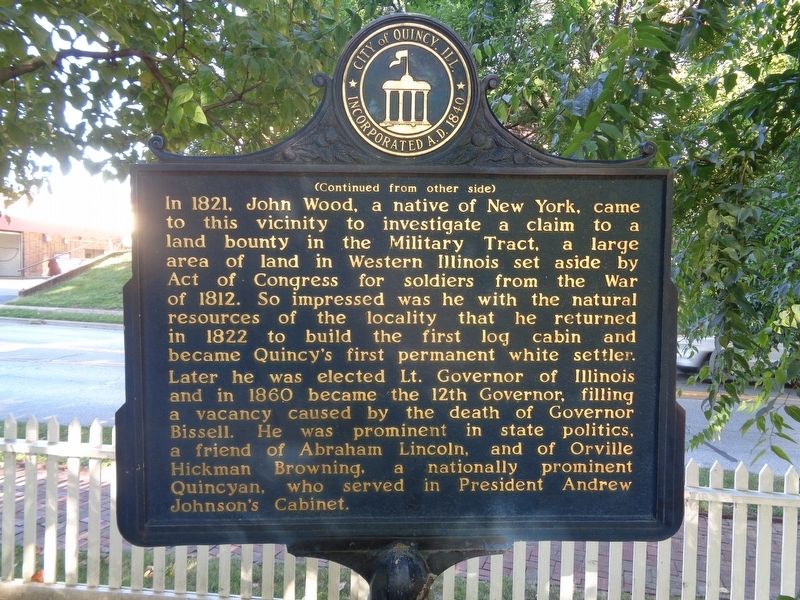 Historical Society of Quincy and Adams County Marker. Click for full size. Historical Society of Quincy and Adams County Marker image. Click for full size.