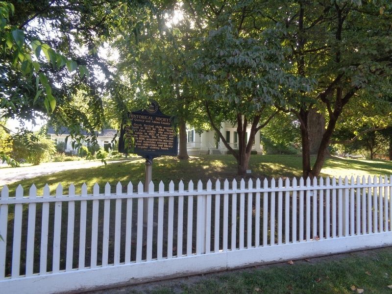 Historical Society of Quincy and Adams County Marker. Click for full size. Historical Society of Quincy and Adams County Marker image. Click for full size.