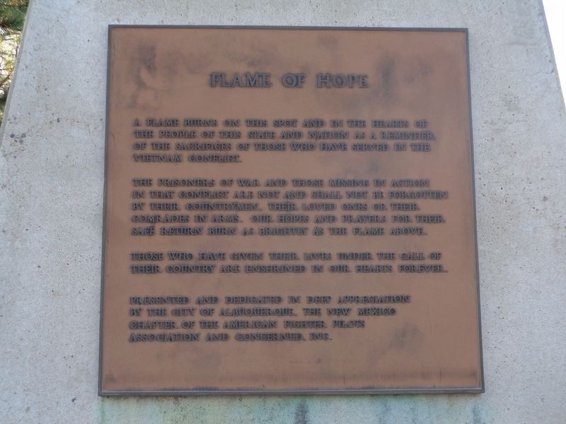 Flame of Hope Marker image. Click for full size.