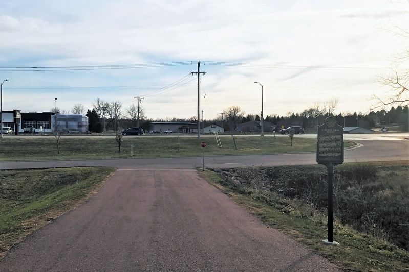 Yankton Trail Bridge Marker, from the north image. Click for full size.