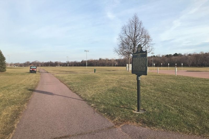 "Mr. Soccer" Manfred Szameit Marker, from the west image. Click for full size.