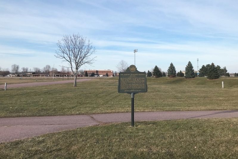 "Mr. Soccer" Manfred Szameit Marker, from the south image. Click for full size.