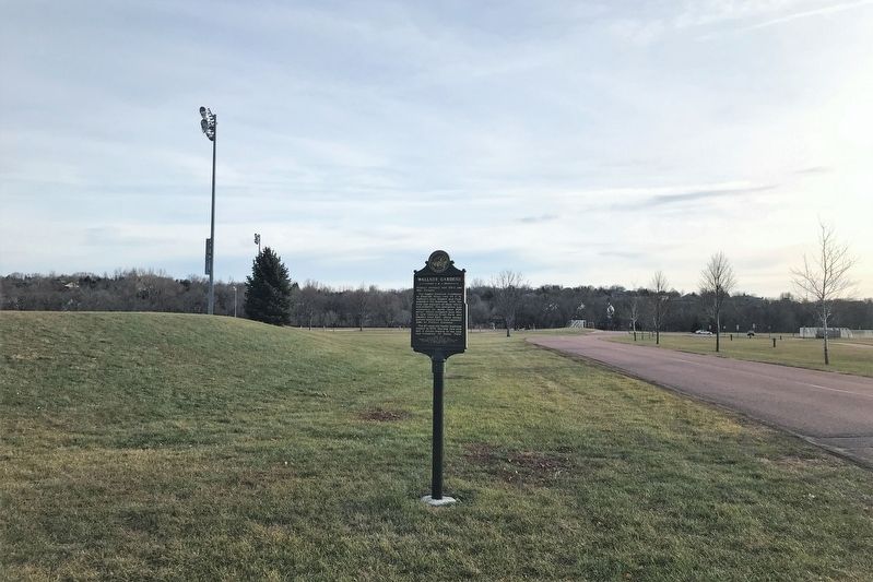 Wallner Gardens Marker, from the north image. Click for full size.