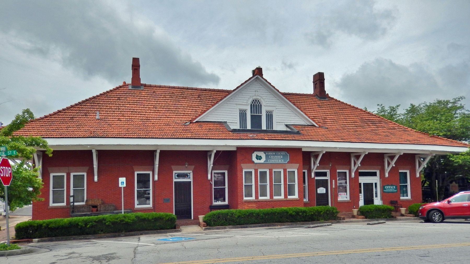 Winder Railroad Depot (<i>north elevation</i>) image. Click for full size.