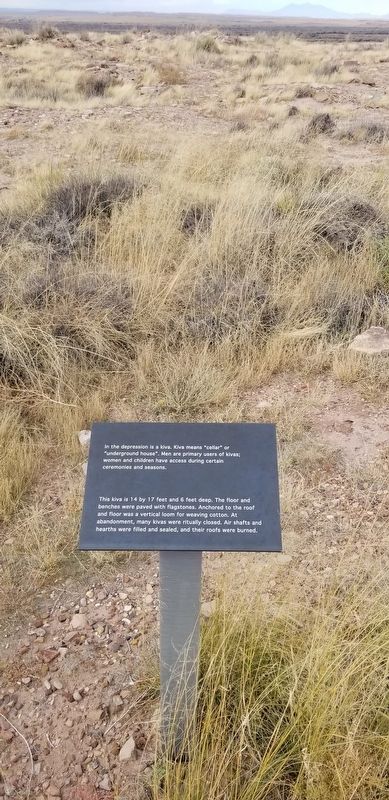 Kiva - Underground House Marker. Click for full size. Kiva - Underground House Marker image. Click for full size.