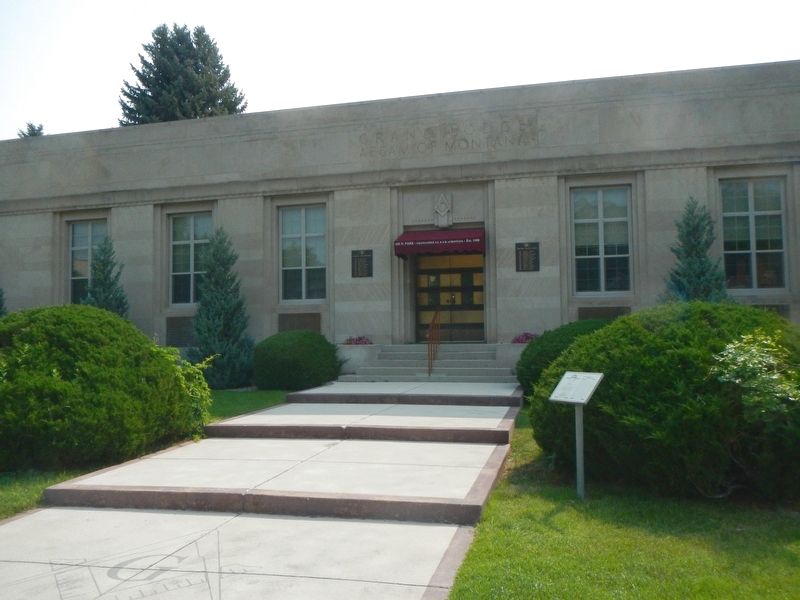 Grand Lodge A.F. & A.M. of Montana Building and Marker image. Click for full size.
