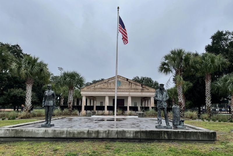 The Lone Sailor and The Blue Jacket Recruit bronze statues. Click for full size. The Lone Sailor and The Blue Jacket Recruit bronze statues image. Click for full size.