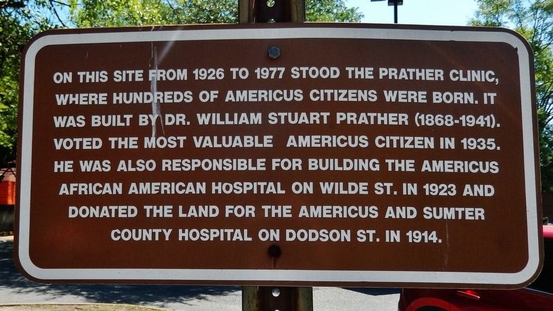 The Prather Clinic Marker image. Click for full size.