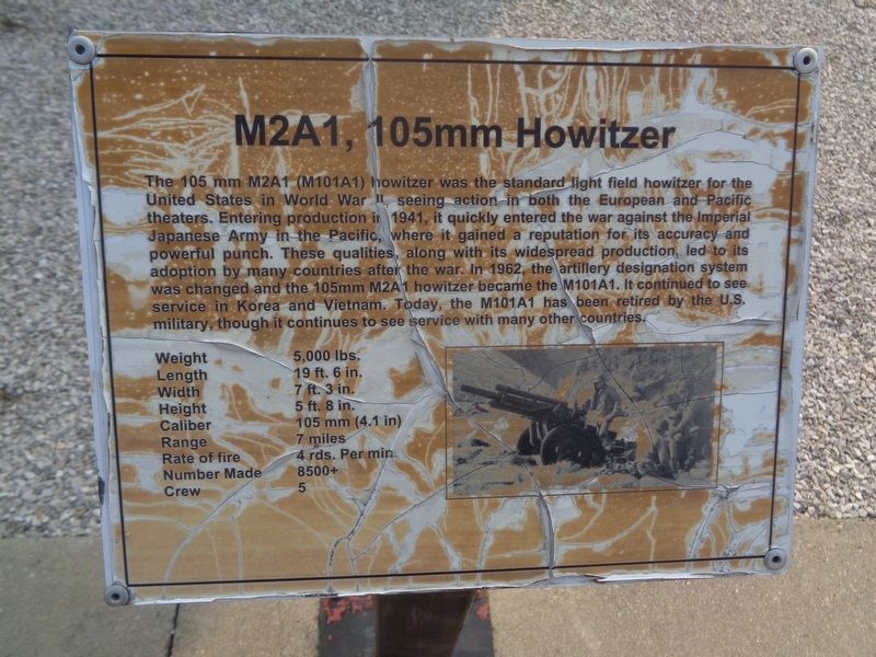 M2A1, 105mm Howitzer Marker image. Click for full size.