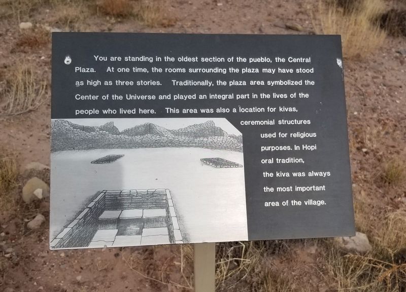 Central Plaza Marker. Click for full size. Central Plaza Marker image. Click for full size.