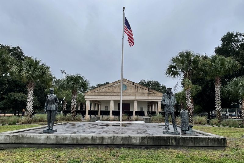The Lone Sailor and The Blue Jacket Recruit bronze statues. Click for full size. The Lone Sailor and The Blue Jacket Recruit bronze statues image. Click for full size.
