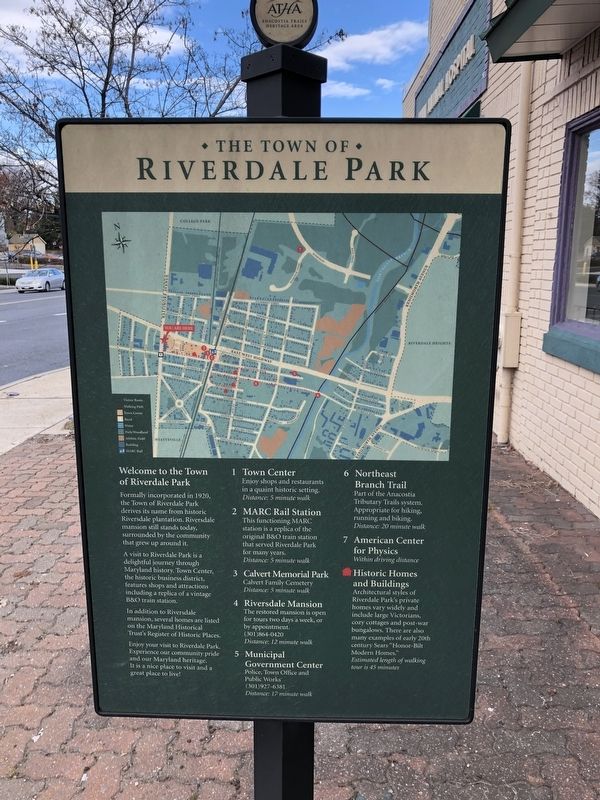 The Town of Riverdale Park Marker. Click for full size. The Town of Riverdale Park Marker image. Click for full size.