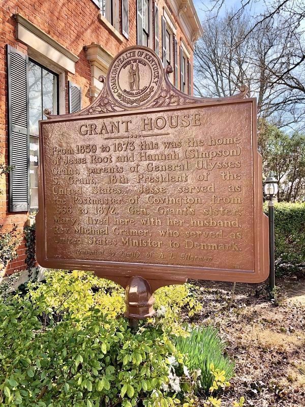 Grant House Marker (Side A). Click for full size. Grant House Marker (Side A) image. Click for full size.