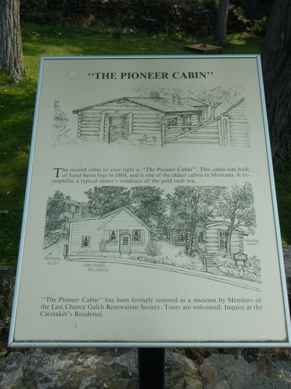 "The Pioneer Cabin" Marker. Click for full size. "The Pioneer Cabin" Marker image. Click for full size.