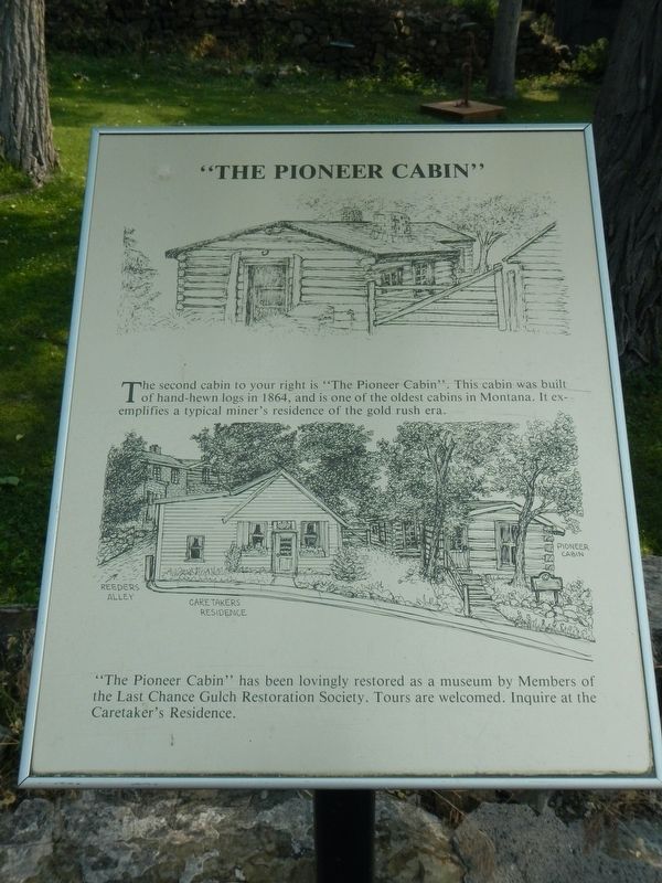 "The Pioneer Cabin" Marker image. Click for full size.