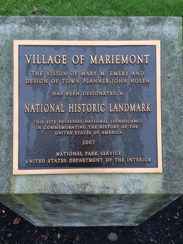 Village of Mariemont Marker image. Click for more information.