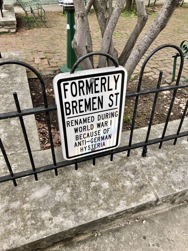 Formerly Bremen Street Marker. Click for full size. Formerly Bremen Street Marker image. Click for full size.