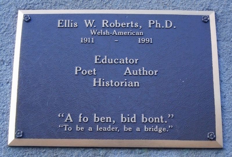 Ellis W. Roberts, Ph.D. Marker image. Click for full size.