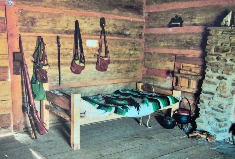 Marker detail: Fort Yargo Cabin Interior. Click for full size. Marker detail: Fort Yargo Cabin Interior image. Click for full size.