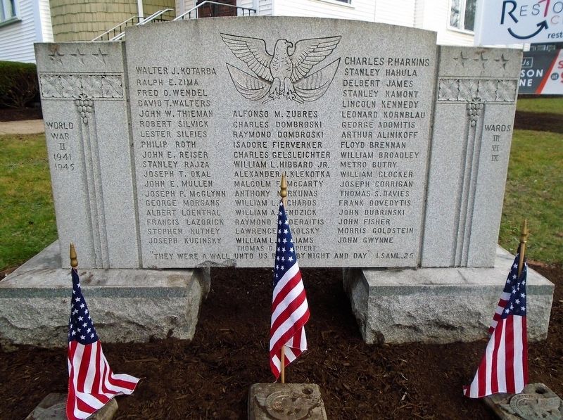 Wards III, VI, and IX World War II Honored Dead Memorial. Click for full size. Wards III, VI, and IX World War II Honored Dead Memorial image. Click for full size.