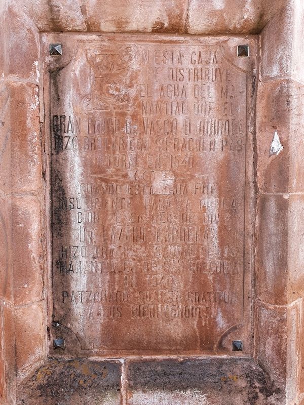 Pátzcuaro's Spring Marker. Click for full size. Pátzcuaro's Spring Marker image. Click for full size.