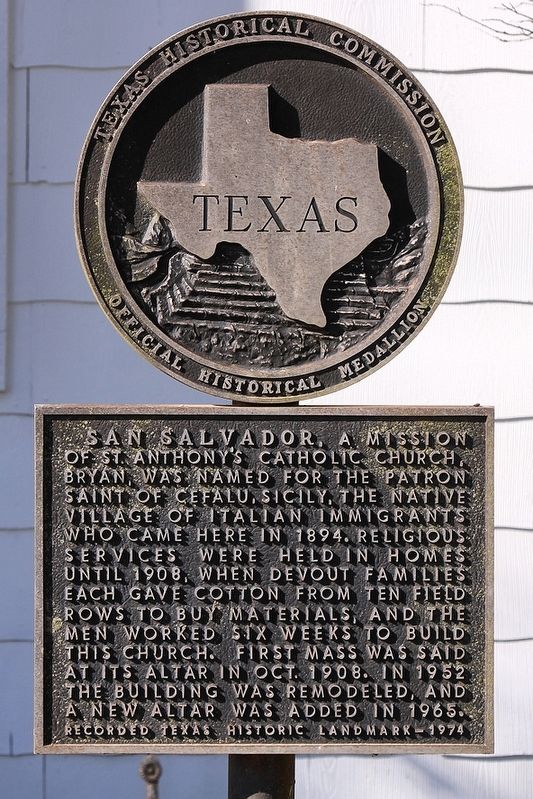 San Salvador Mission Church Marker image. Click for full size.