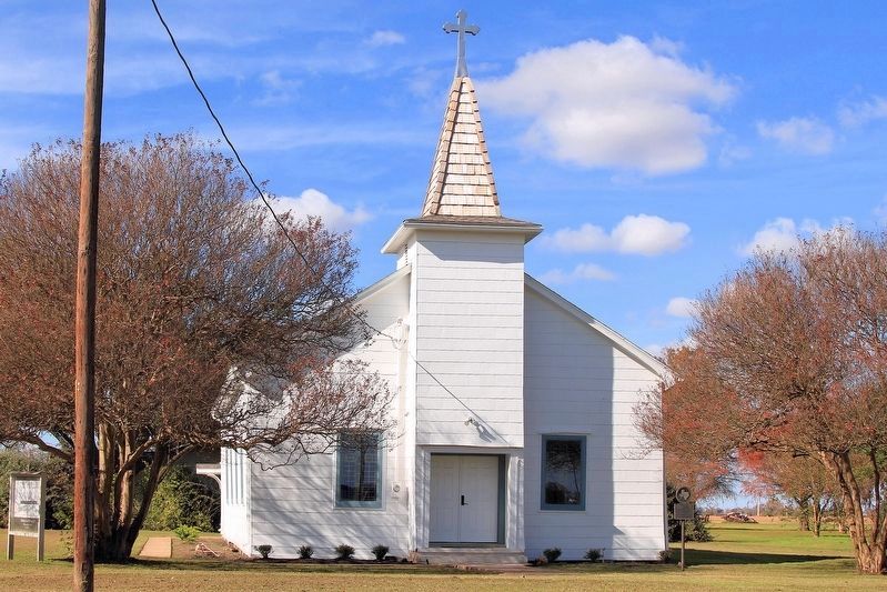 San Salvador Mission Church and Marker. Click for full size. San Salvador Mission Church and Marker image. Click for full size.