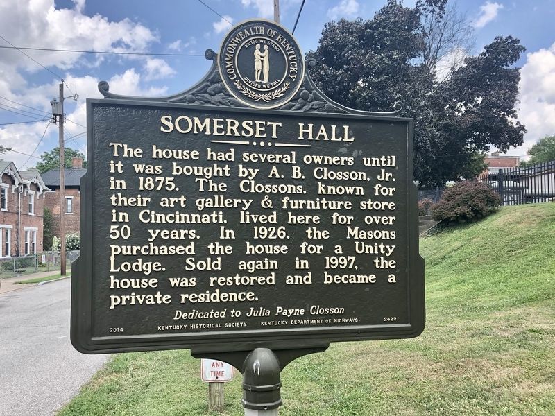 Somerset Hall Marker (side B) image. Click for full size.