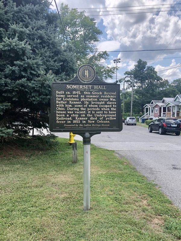 Somerset Hall Marker. Click for full size. Somerset Hall Marker image. Click for full size.