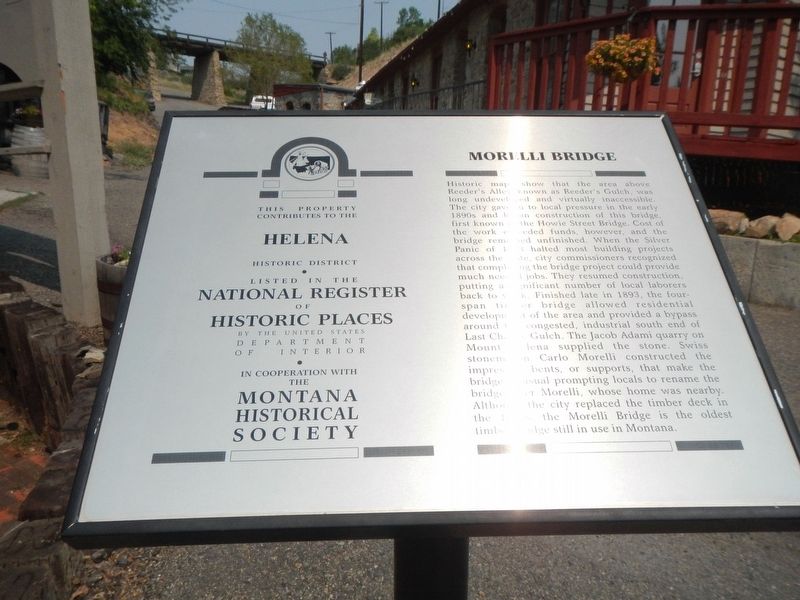 Morelli Bridge Marker image. Click for full size.