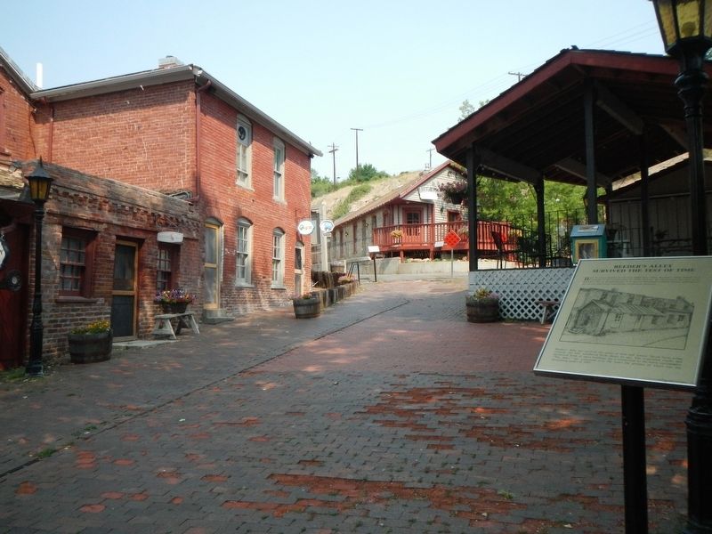 Reeder's Alley and Reeder's Alley Survived the Test of Time Marker. Click for full size. Reeder's Alley and Reeder's Alley Survived the Test of Time Marker image. Click for full size.