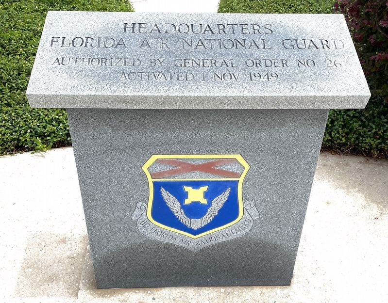 Headquarters, Florida Air National Guard Marker. Click for full size. Headquarters, Florida Air National Guard Marker image. Click for full size.