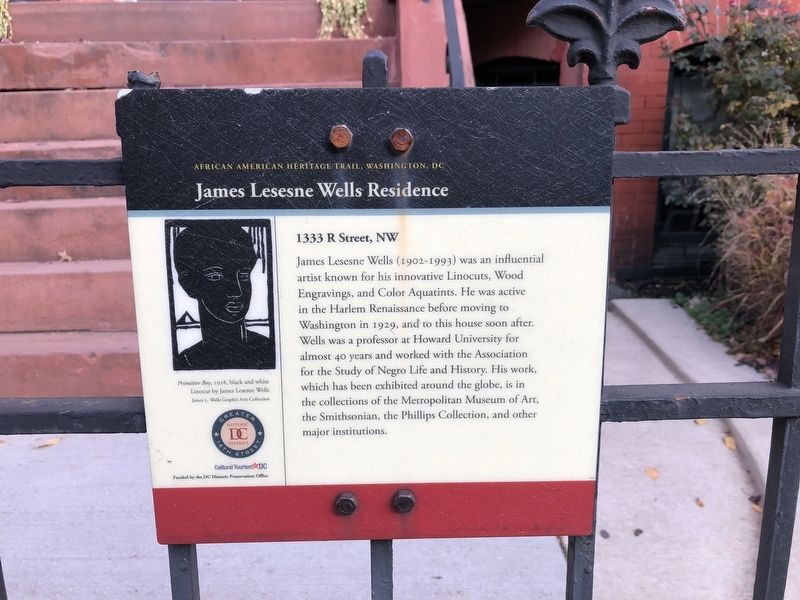 James Lesesne Wells Residence Marker image. Click for full size.