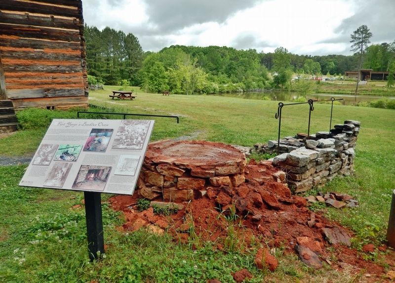 Fort Yargo's Beehive Oven Marker. Click for full size. Fort Yargo's Beehive Oven Marker image. Click for full size.