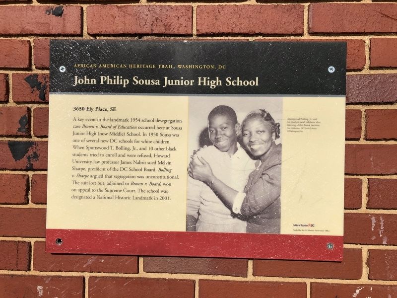 John Philip Sousa Junior High School Marker image. Click for full size.