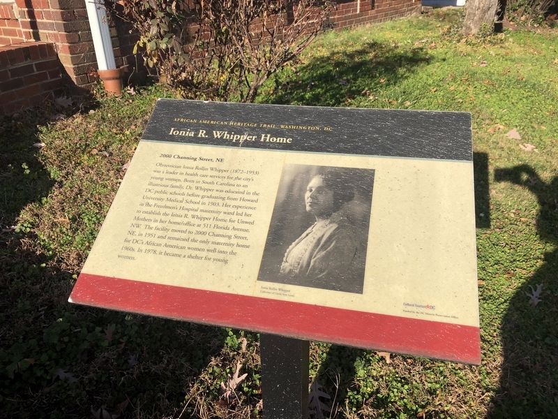 Ionia R. Whipper Home Marker. Click for full size. Ionia R. Whipper Home Marker image. Click for full size.