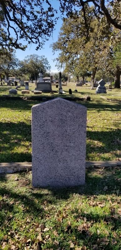 The Dr. Thomas Polk Marker in the cemetery image. Click for full size.