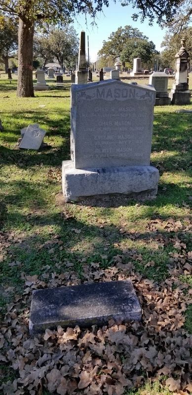 The Charles Mason Gravestone and Marker image. Click for full size.