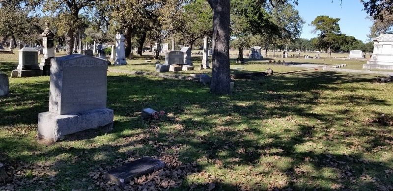 The view of the Charles Mason Marker in the cemetery image. Click for full size.