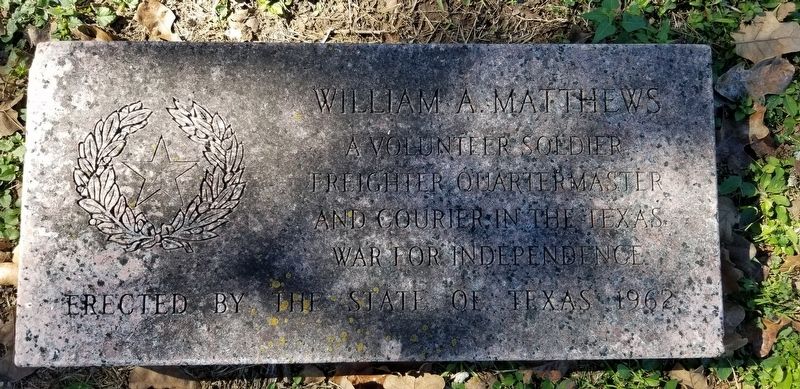 William A. Matthews Marker image. Click for full size.