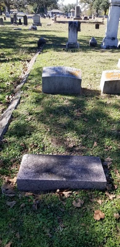 The William A. Matthews Gravestone and Marker image. Click for full size.