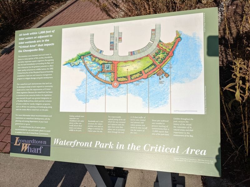 Leonardtown Wharf Marker image. Click for full size.