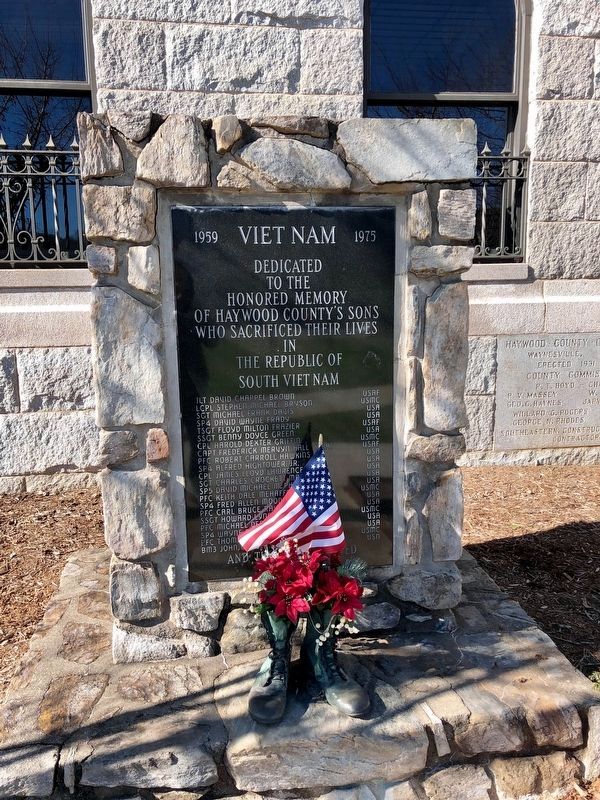 Haywood County Vietnam War Memorial image. Click for full size.