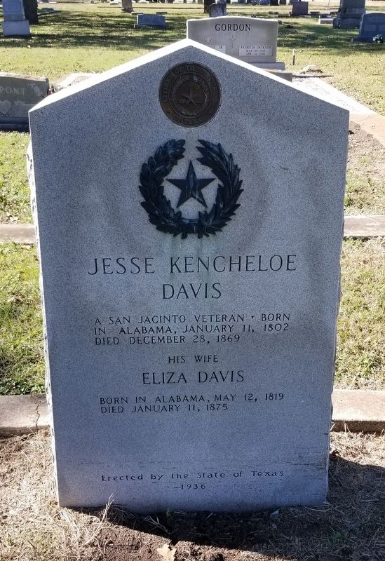 Jesse Kencheloe Davis Marker image. Click for full size.