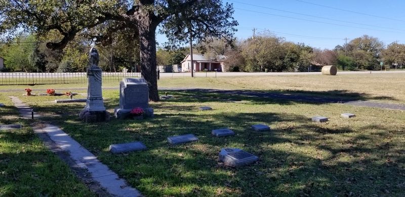 The view of the Dr. John Turner Tinsley Marker from the cemetery image. Click for full size.