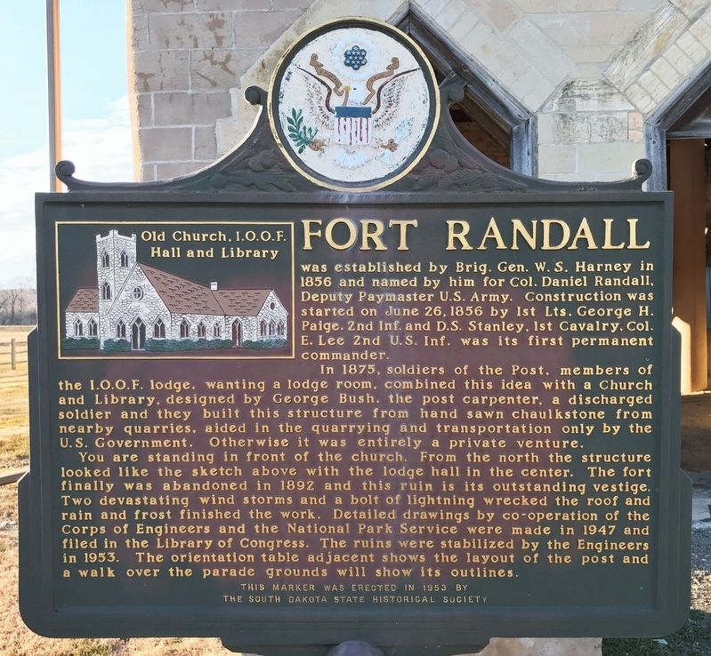 Fort Randall Marker image. Click for full size.