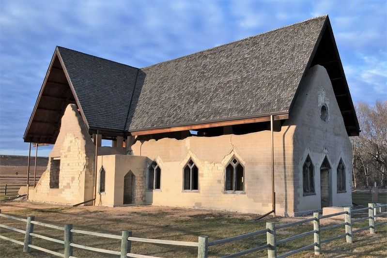 Fort Randall Historic Church, from the south image. Click for full size.
